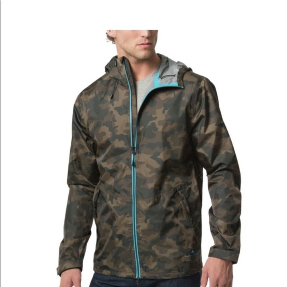 basin + range Camo rain jacket